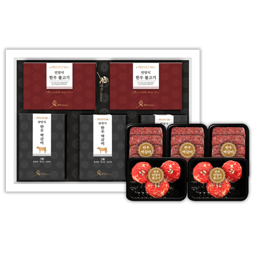 [한우애명작]프리미엄 한우 언양식불고기&담양식떡갈비 특호