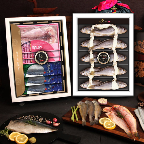 [애명작컬렉션] 명품수산물 3종 프리미엄 특선(2단/굴비,옥돔,고등어)