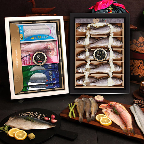 [애명작컬렉션] 
인기생선(4종) 스페셜 (2단/참굴비,갈치,옥돔,고등어)