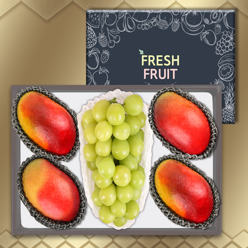 [열대과일]프리미엄 애플망고샤인 5과 2.4kg(애4샤1)