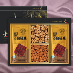 [육포&견과]수제육포&견과 4P 1호 (육4/호/땅)