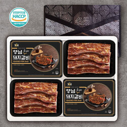 [The고기]한돈 양념우대갈비 4P 2.4kg(600g*4)